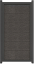 Vorschaubild GroJa Viento Designzaun Typ Hochkant 90x180 mit Rahmen Anthrazit