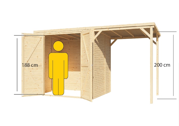 Bertilo Gerätehaus Box 3 Plus - 18 mm