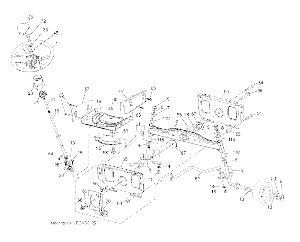 Explosionszeichnung Ersatzteile