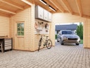 Vorschaubild Palmako Garage Roger 21,9+5,2 m² - 44 mm - mit Holztor