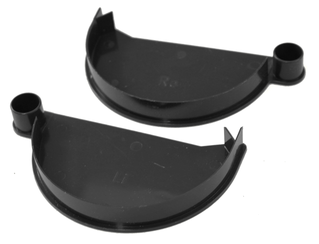 Endstück rechts, RG100 Typ 300 anthrazit (1 Stück)