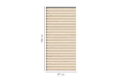 Karibu Sichtschutzzaun Lamelle 900 x 1860 mm Zubehörbild