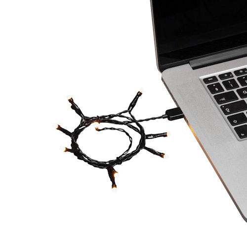 Konstsmide Weihnachtsbeleuchtung  LED Lichterkette 35 bernsteinfarbene Dioden