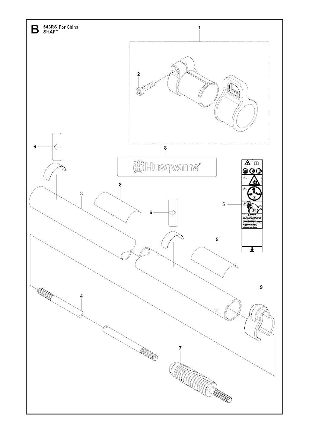 Explosionszeichnung Ersatzteile