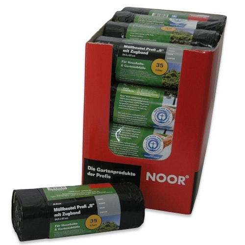 Noor Müllsäcke Profi mit Zugband 20er Rolle