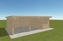 Vorschaubild Skan Holz Konfiguration K384809- Carport Reihenanlage / Standard / 800x600cm