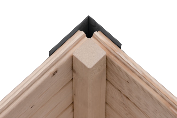 Karibu Metall-Holzgartenhaus Hybridhaus Pluto A/B/C/D - 28 mm/0,5 mm
