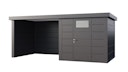 Vorschaubild Telluria Metallgerätehaus Classico 2424 mit Lounge Anbau small