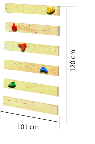 Akubi Kinderspielturm Anna mit Pultdach inkl. Anbauplattform, Wellenrutsche und Kletterwand