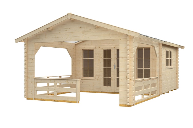 Skan Holz 45 mm Gartenhaus Holmestrand/Terrassenhaus 45