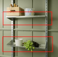 Hörmann Regalboden-Set für Gerätehaus Berry (2 Stück)