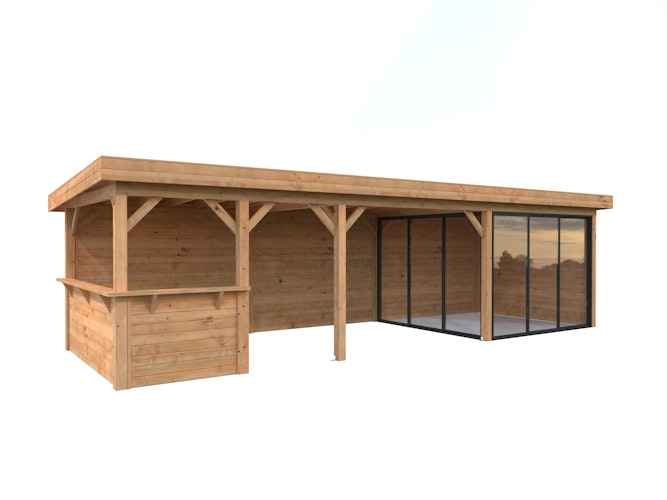 Palmako Carport/Pavillon Connect Lenna 24,9 m² Set 415 Slide
