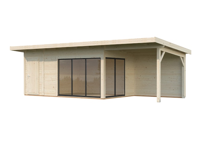 Palmako Gartenhaus Andrea 15,2 + 7,9 m² Slide - 44 mm