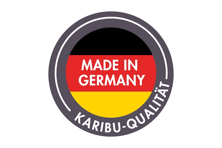 Karibu Lamellenwand halbe Breite für Pavillon Cubeco