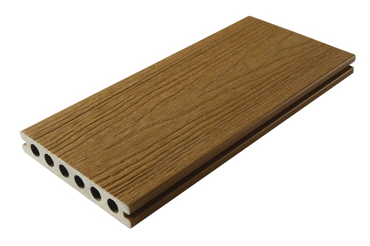 Fiberdeck Premium WPC-Terrassendiele RHK Teak 23 x 138 mm