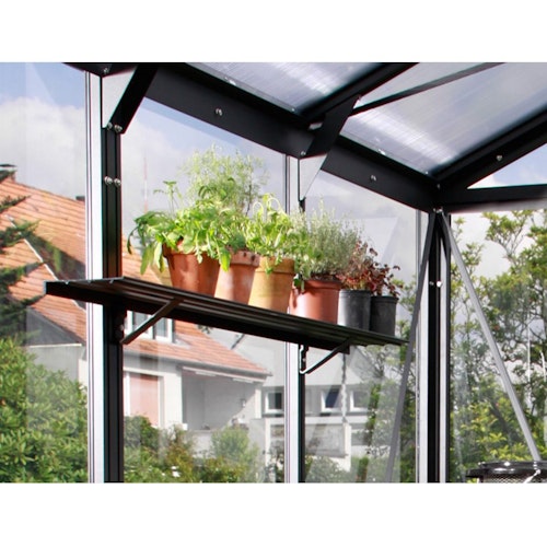 Vitavia Aluminium-Wandregal inkl. Befestigungsmaterial und Stützwinkel