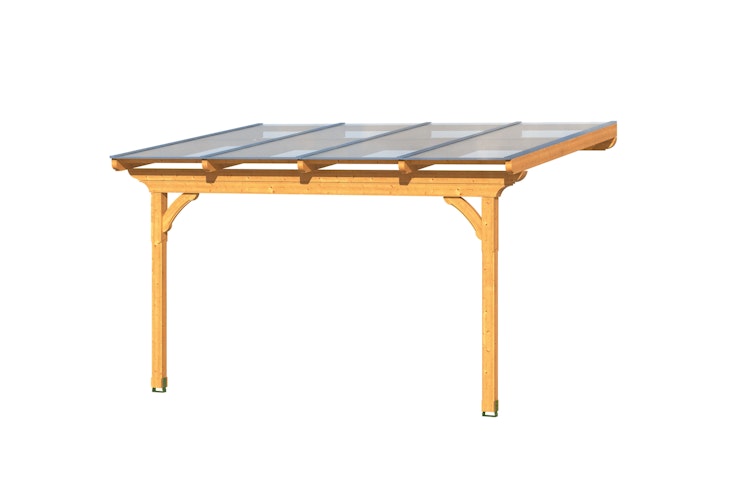 Skan Holz Terrassenüberdachungen Ravenna o. Mittelpfosten Breite 434 cm aus Douglasie