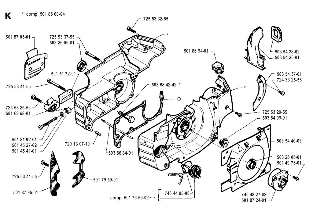 Explosionszeichnung Ersatzteile