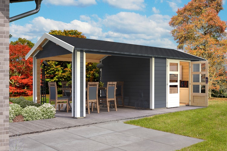 Karibu Premium Gartenhaus Theres 3 - 28 mm