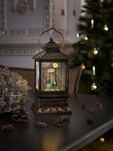 Konstsmide Weihnachtsbeleuchtung  LED Schneelaterne mit Pärchen