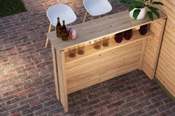 Karibu Holzbar für Gartenpartys - 28 mm