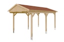 Vorschaubild Skan Holz Fichtelberg - Satteldach Einzelcarport Breite 317 cm