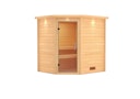 Vorschaubild Karibu Woodfeeling Sauna Mia - 38 mm Massivholz Aktionssauna inkl. gratis Sauna-Zubehörset im Wert von 234,94 €