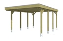 Vorschaubild Skan Holz Friesland - Flachdach Carport aus Nadelholz Breite 402 cm