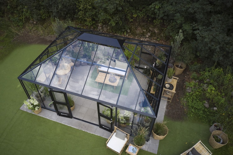 Juliana Gewächshaus Grand Oase Set inkl. Fundamentrahmen - 25,6 m²