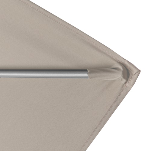 doppler Mittelmastschirm ACTIVE 300 x 200 Auto-Tilt, Aluminium Silber / Polyester 180 g/m²