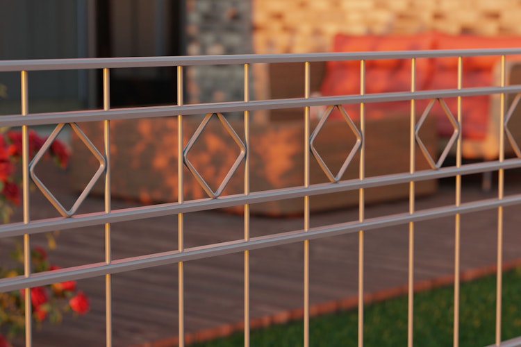 dz Schmuckzaunset Residenz klassik TURIN Pfosten VAP mit Profilabdeckschiene