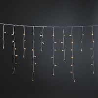 Konstsmide Weihnachtsbeleuchtung  LED Eisregenvorhang Bernstein 200 Dioden