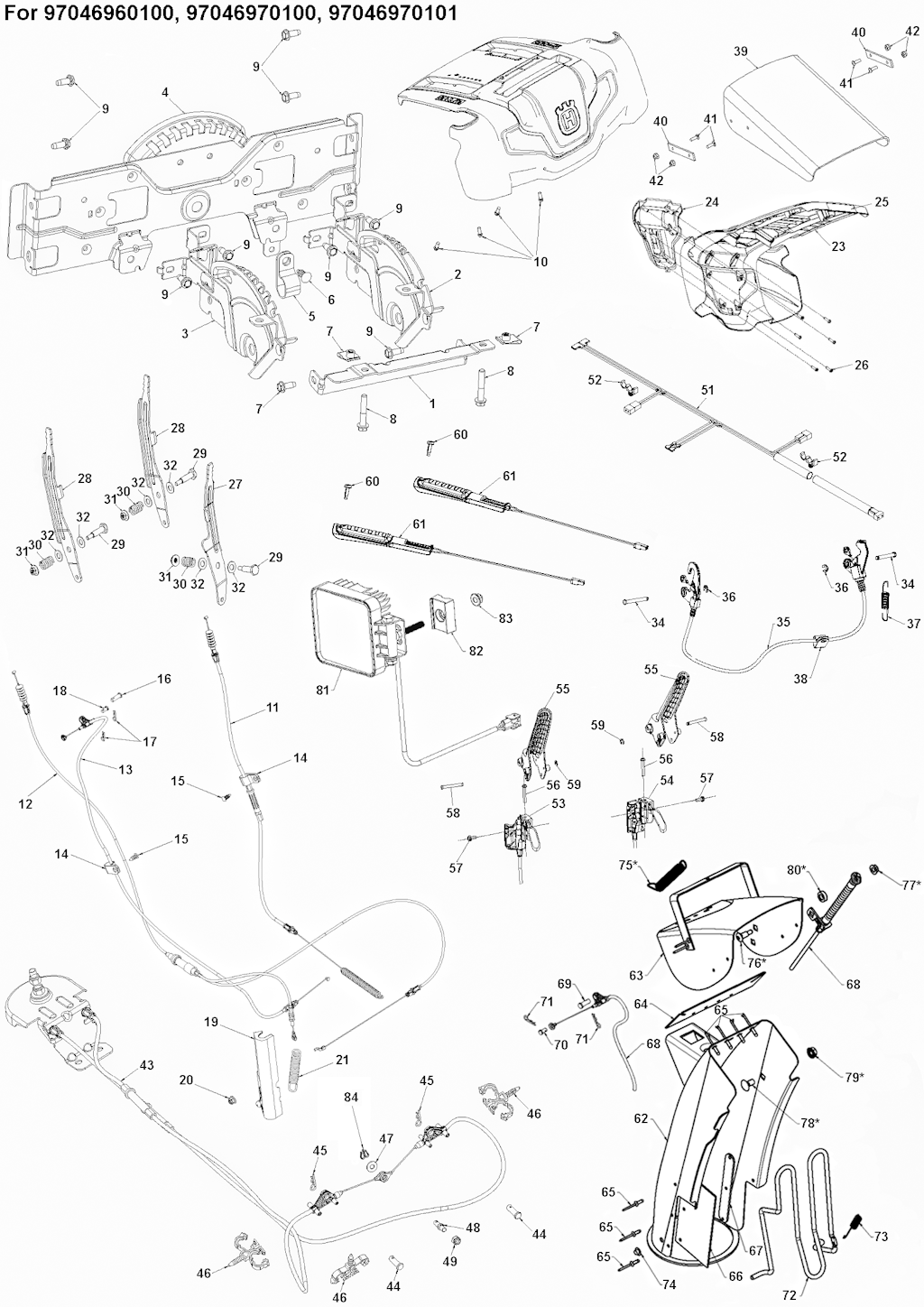 Explosionszeichnung Ersatzteile
