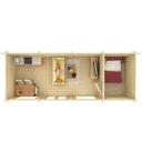 Vorschaubild Palmako Gartenhaus Heidi 22,8 m² - 70 mm