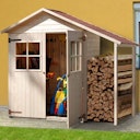 Vorschaubild Weka 14 mm Garten- und Terrassenschrank 351 A/357 A mit Schleppdach