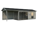 Vorschaubild Palmako Gartenhaus Amanda 17,1 +7,8 m² Slide Plus- 44 mm