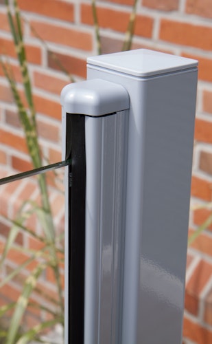 GroJa Ambiente Glas-Sichtschutz Typ Schräg rechts 90x180/90