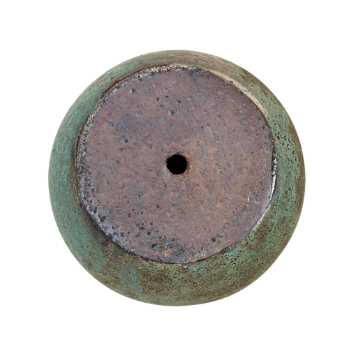 Vosteen Design Blumentopf / Pflanzgefäß Terrakotta grün 2er Set ø 23 cm x H 16 cm, 40 cm x H 27 cm