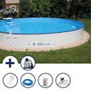 Vorschaubild Summer Fun Stahlwand Pool-Set BRASILIA Halbhoch-Einbaub. Ø 300 x 120cm