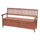 Vorschaubild Garden Pleasure Bank mit Staufach HOUSTON, Eukalyptus geölt