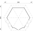 Vorschaubild Palmako Pavillon Hanna 7,6 m² - 34 mm