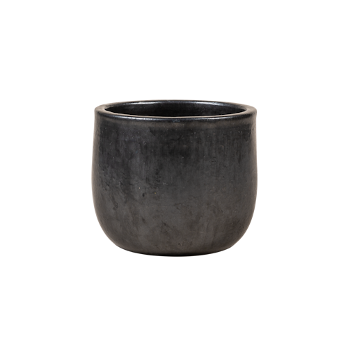 Vosteen Design Blumentopf / Pflanzgefäß Terrakotta schwarz ø 37 cm x H 30 cm