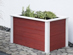 BM TYP 523 Hochbeet 106 x 65 x 60 cm, Schwedenrot/Weiß