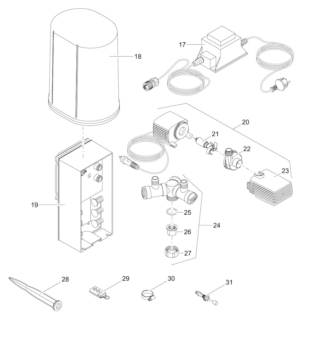 Explosionszeichnung Ersatzteile