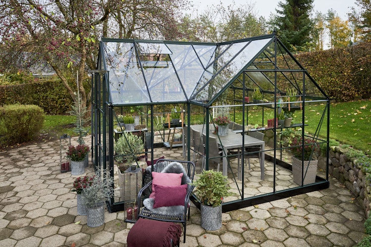Halls Gewächshaus Garden Room SET inklusive Fundamantrahmen- 12,9 m²
