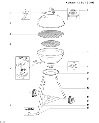 Weber Compact Kettle 57cm (France/Germany)