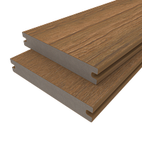 Handmuster - NewTechWood Terrassendiele Deluxe Vintage Massiv Teak