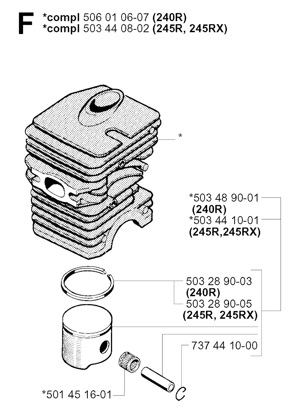 Explosionszeichnung Ersatzteile