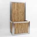 Vorschaubild BambusBASIS Hochbeet mit Sichtschutz Profile Edelstahl