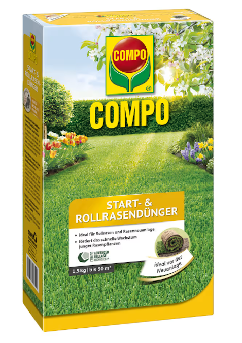COMPO Start- und Rollrasendnger 1,5 kg fr 50 m kaufen